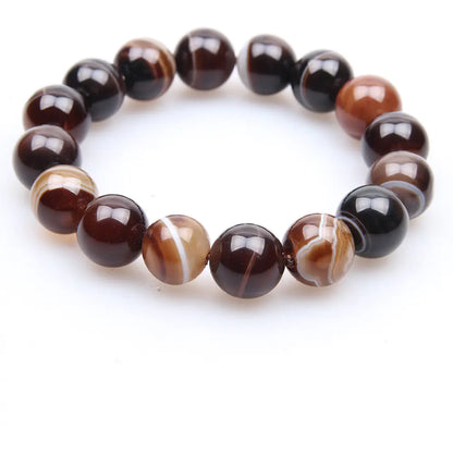 Coffee Agate Natural Gemstone Healing Crystal Bracelet